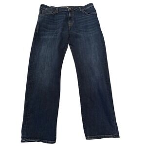 Mavi Matt Relaxed Straight Leg‎ Dark Wash Denim Jeans Mens Size 38x32 Normcore